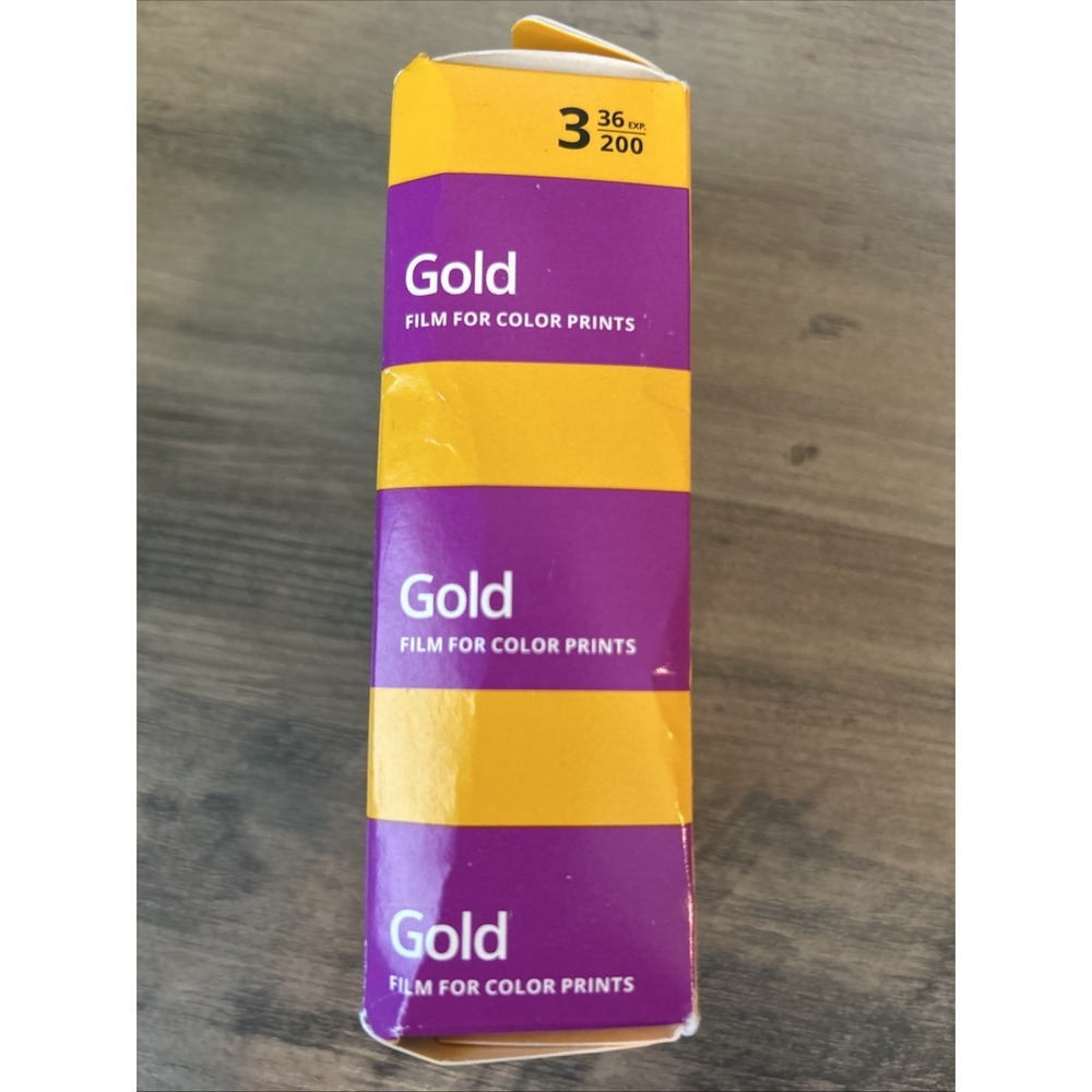 Kodak Gold 200 35mm Film 4 Pack 36 Exposures 3 Pack Color 12 Total Rolls New - Picture 3 of 4